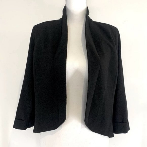 HOT & DELICIOUS / Black Sheer Panel Blazer / Large - Picture 3 of 6